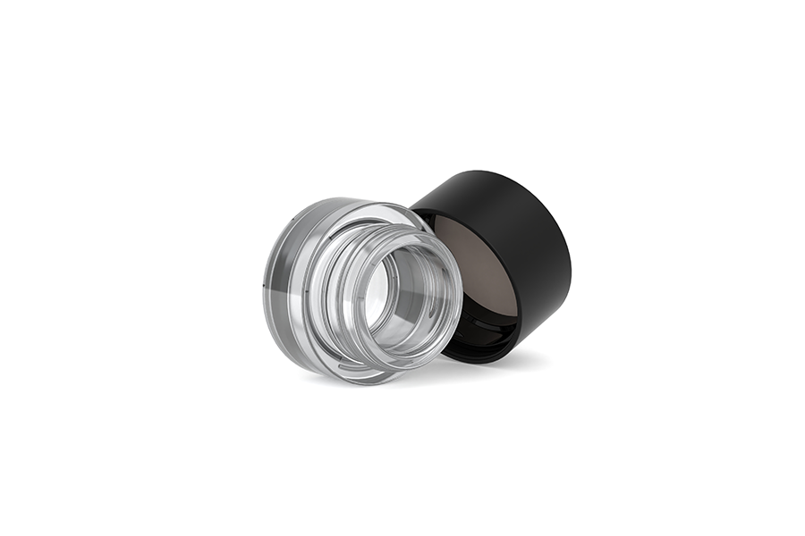 5ml Black Glass Jars with Black CR Lids D35 view 5
