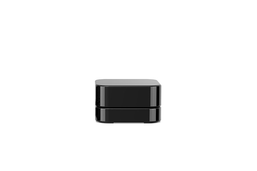 3g/5g square concentrate glass jar view 2