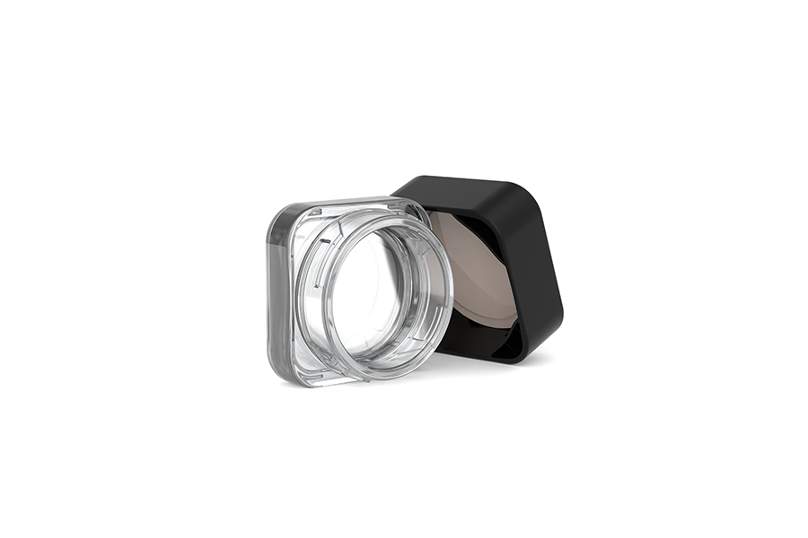 3g/5g square concentrate glass jar view 8