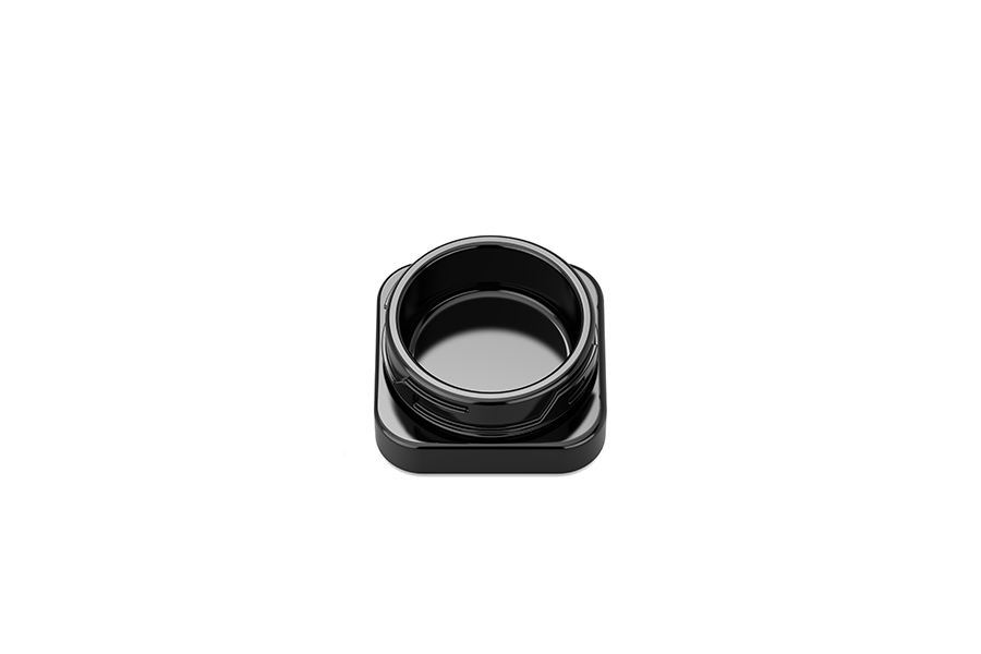 3g/5g square concentrate glass jar view 7