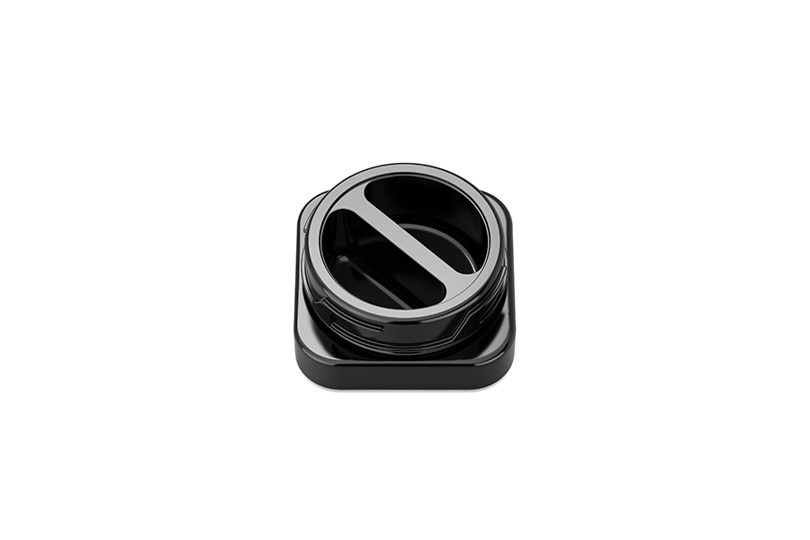 7g/9g square concentrate glass jar - two dividers view 6