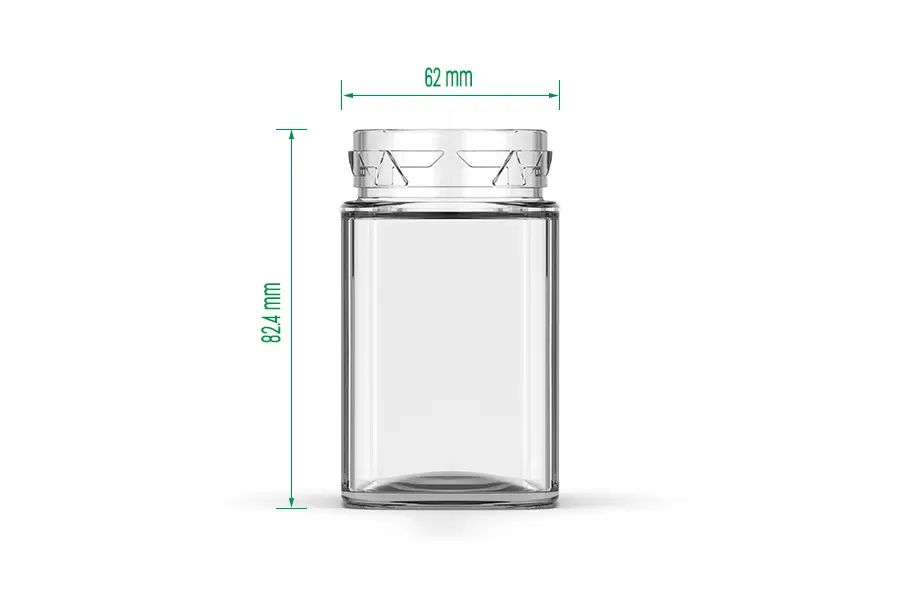 120ml Square Glass Jar