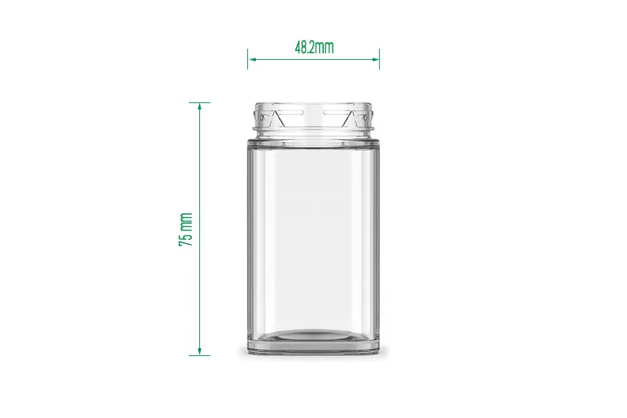 60ml Square Glass Jar