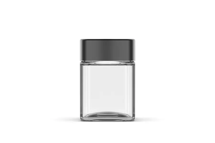 90ml Square Glass Jar view 4
