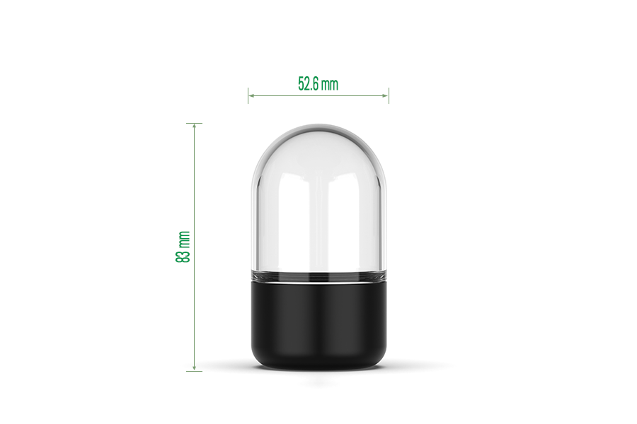 Round Bottom Glass Jar D53