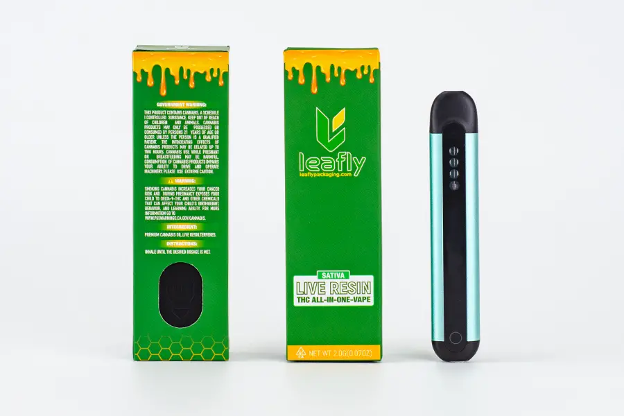 CR Silicone Button Child-Resistant Box for AIO Vape Pen (2g) – Secure & Durable Vape Packaging Solution | PB-CR-2 view 3