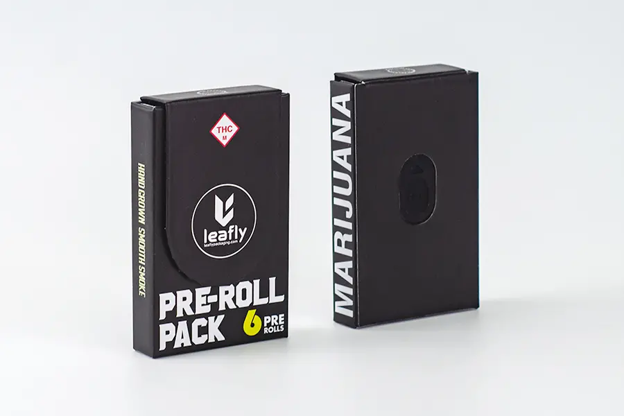 Flap Magnetic Closure Pre- Roll Paper Box - 6 Packs view 3