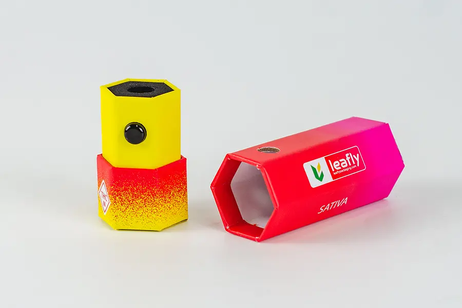PB-CR-7 Custom CR Hexagon Paper Tubes - 510 Cartridge Packaging view 2