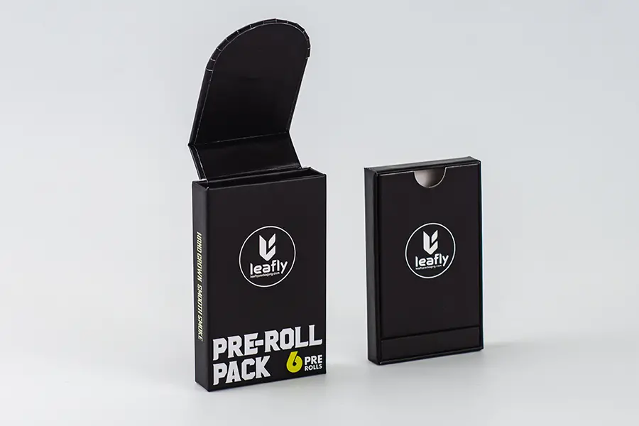 Flap Magnetic Closure Pre- Roll Paper Box - 6 Packs view 2