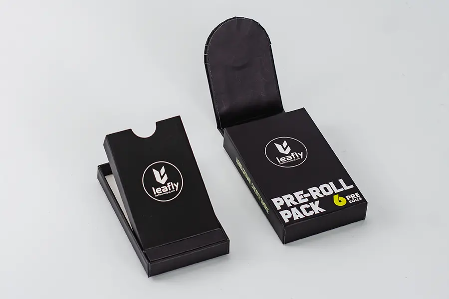 Flap Magnetic Closure Pre- Roll Paper Box - 6 Packs