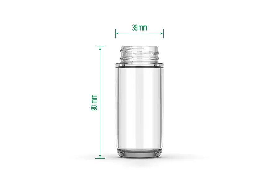 39x90mm Pre Roll Glass Jar