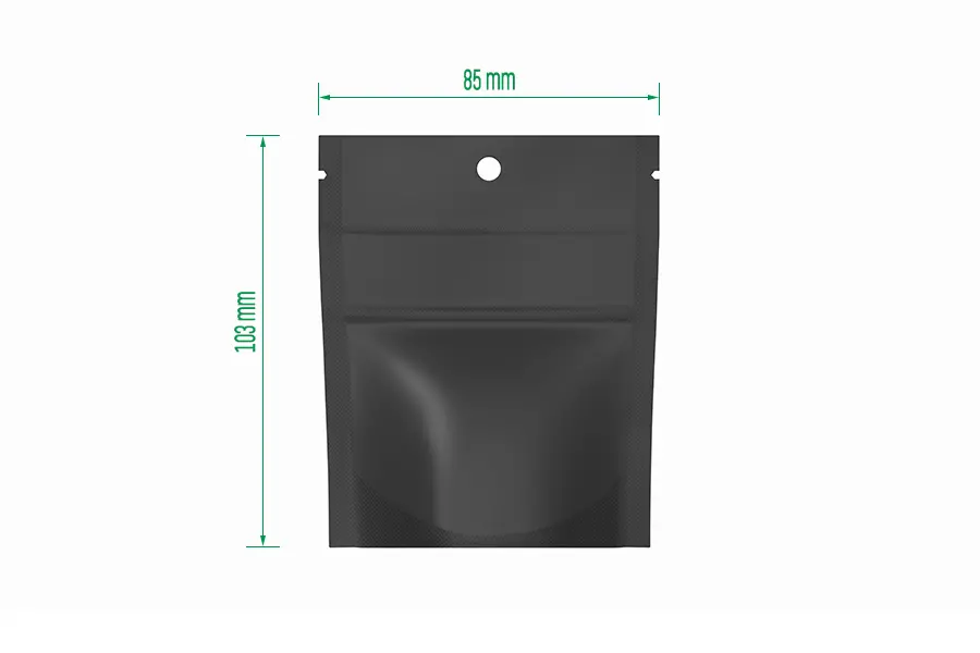 1 Gram Zipper  Mylar Bag