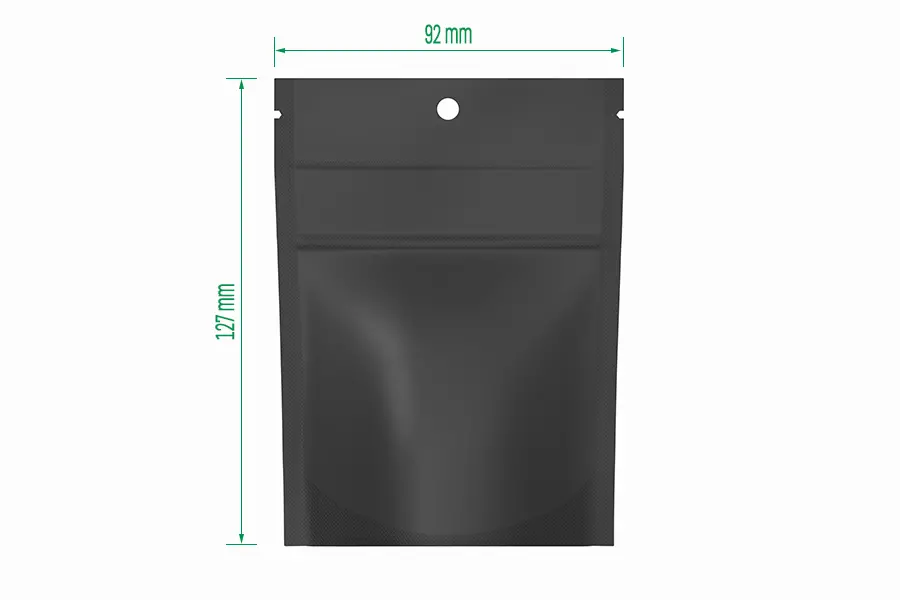 1/8 oz  3.5g flower Zipper Mylar Bag
