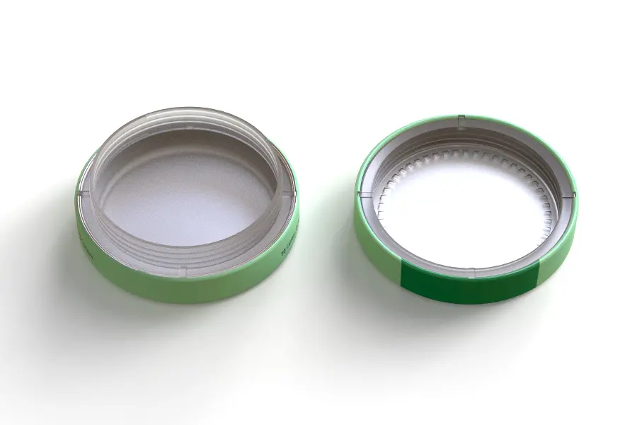 Branded Circular Tin Container | Custom Printed Cannabis Packaging for Edibles (76×30mm) view 4