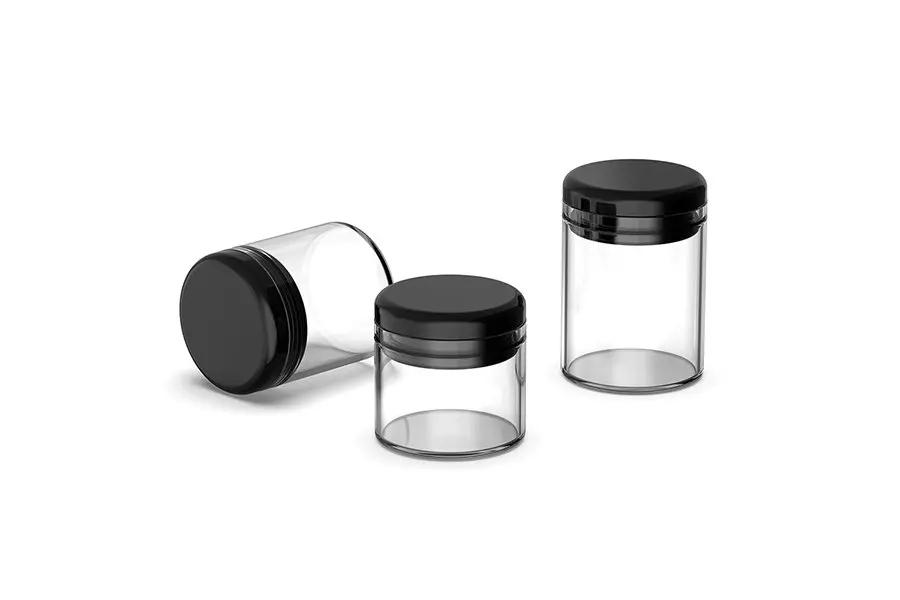 6ml Glass Wide Neck Concentrate Container With Silicone Cap view 5