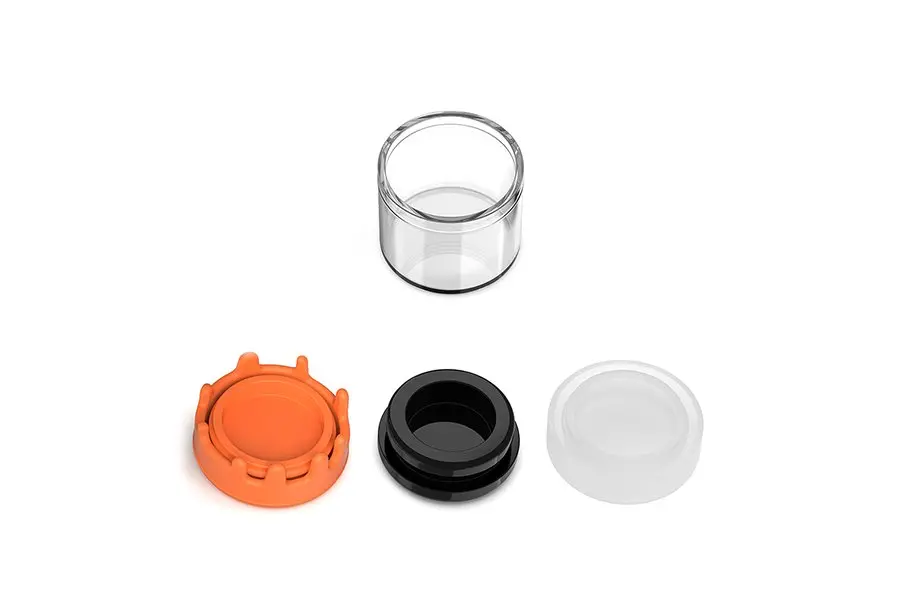 6ml Glass Wide Neck Concentrate Container With Silicone Cap view 3
