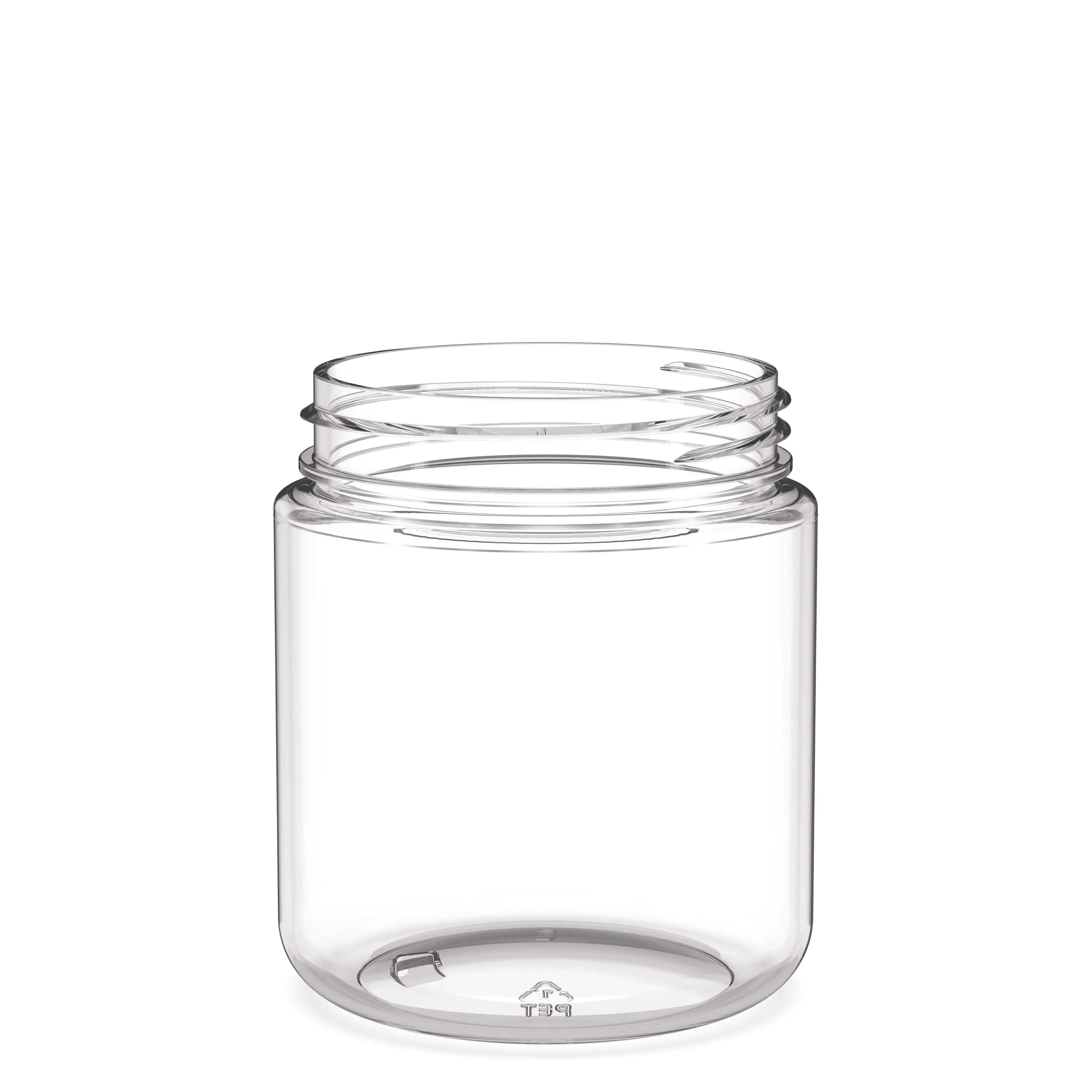 8oz Plastic Flower Jar D70 Round bottom